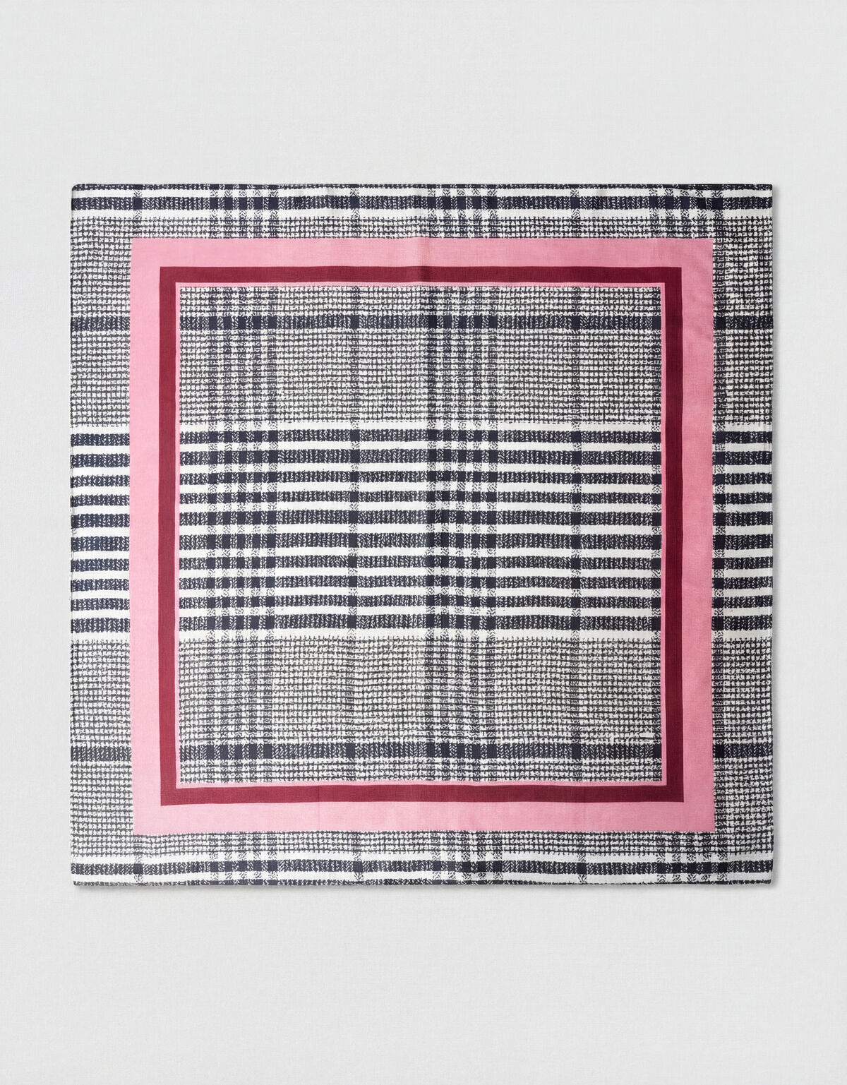 Karierter Schal Schwarz/Wei&szlig; SHOEBY ACCESSOIRES