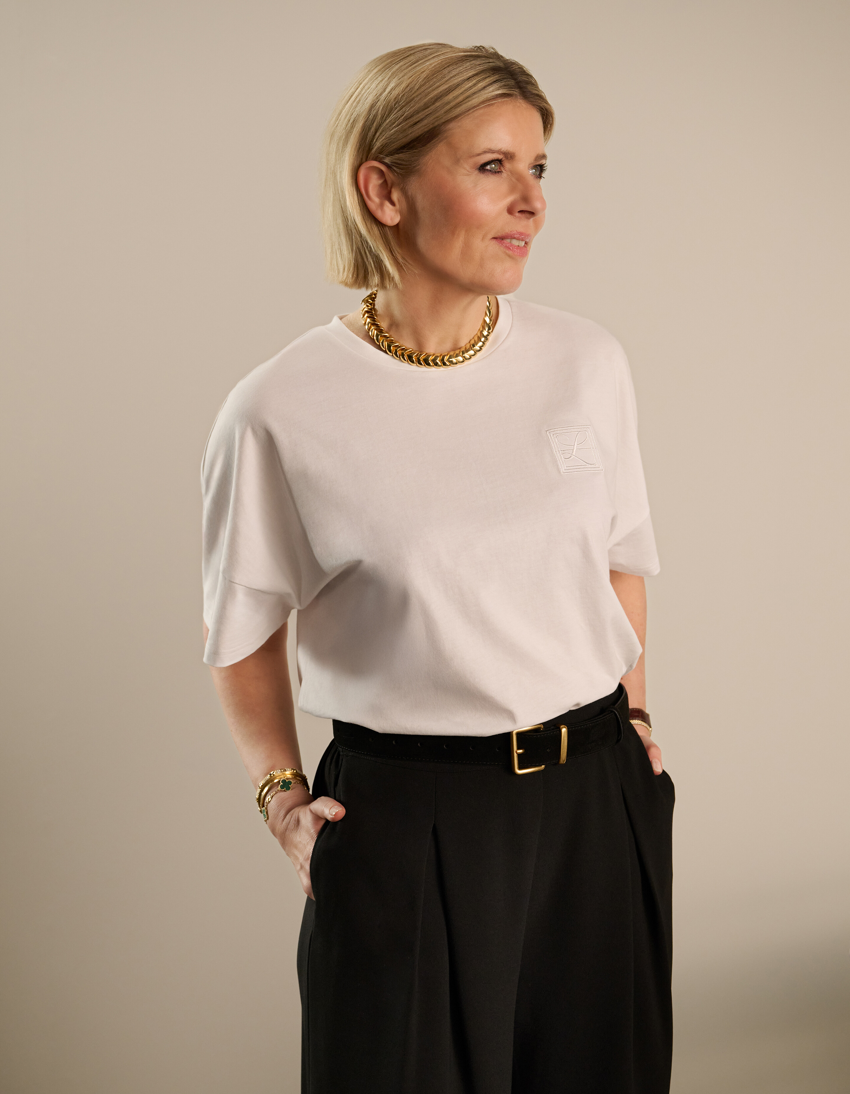T-Shirt in Übergröße Weiß By Lonneke SHOEBY WOMEN