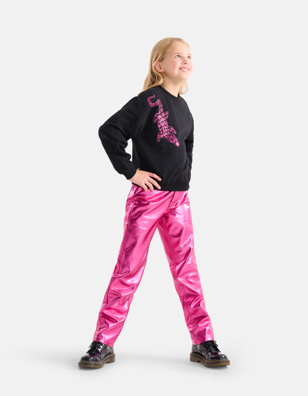 Metallisch beschichtete Hose Rosa SHOEBY GIRLS