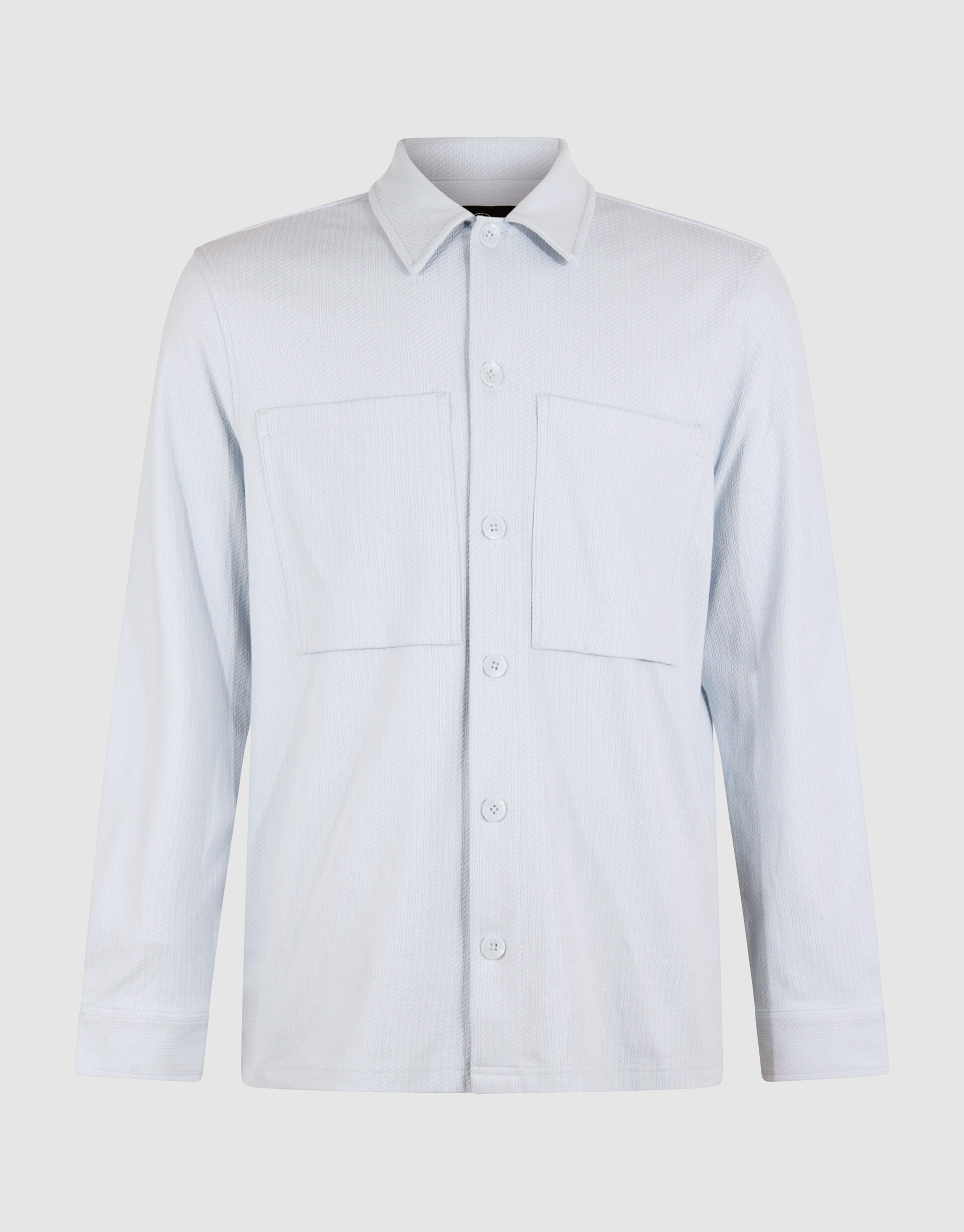 Strukturiertes Overshirt Hellblau SHOEBY MEN