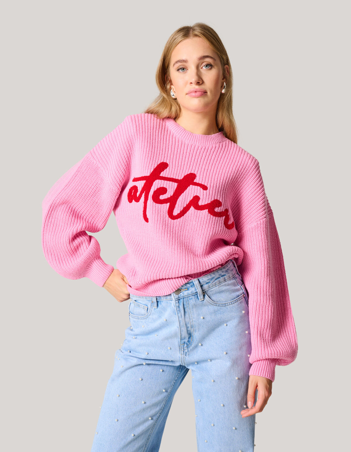 Artwork Pullover Rosa SHOEBY WOMEN