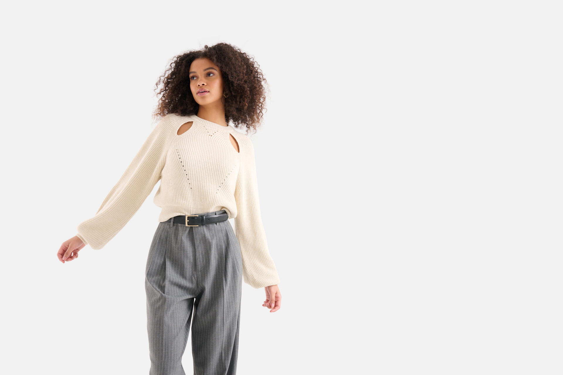 Ausgeschnittener Pullover Off White SHOEBY WOMEN
