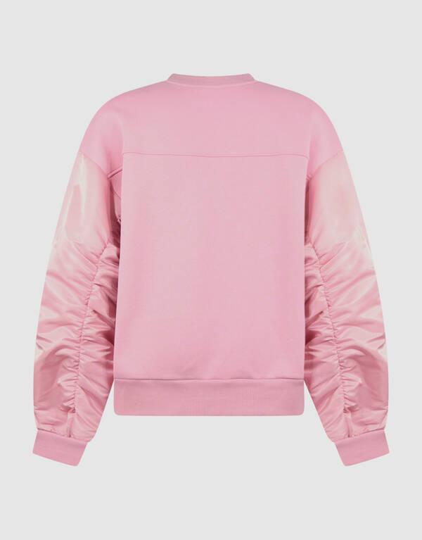 Pullover aus Satin-Mix Hellrosa SHOEBY WOMEN