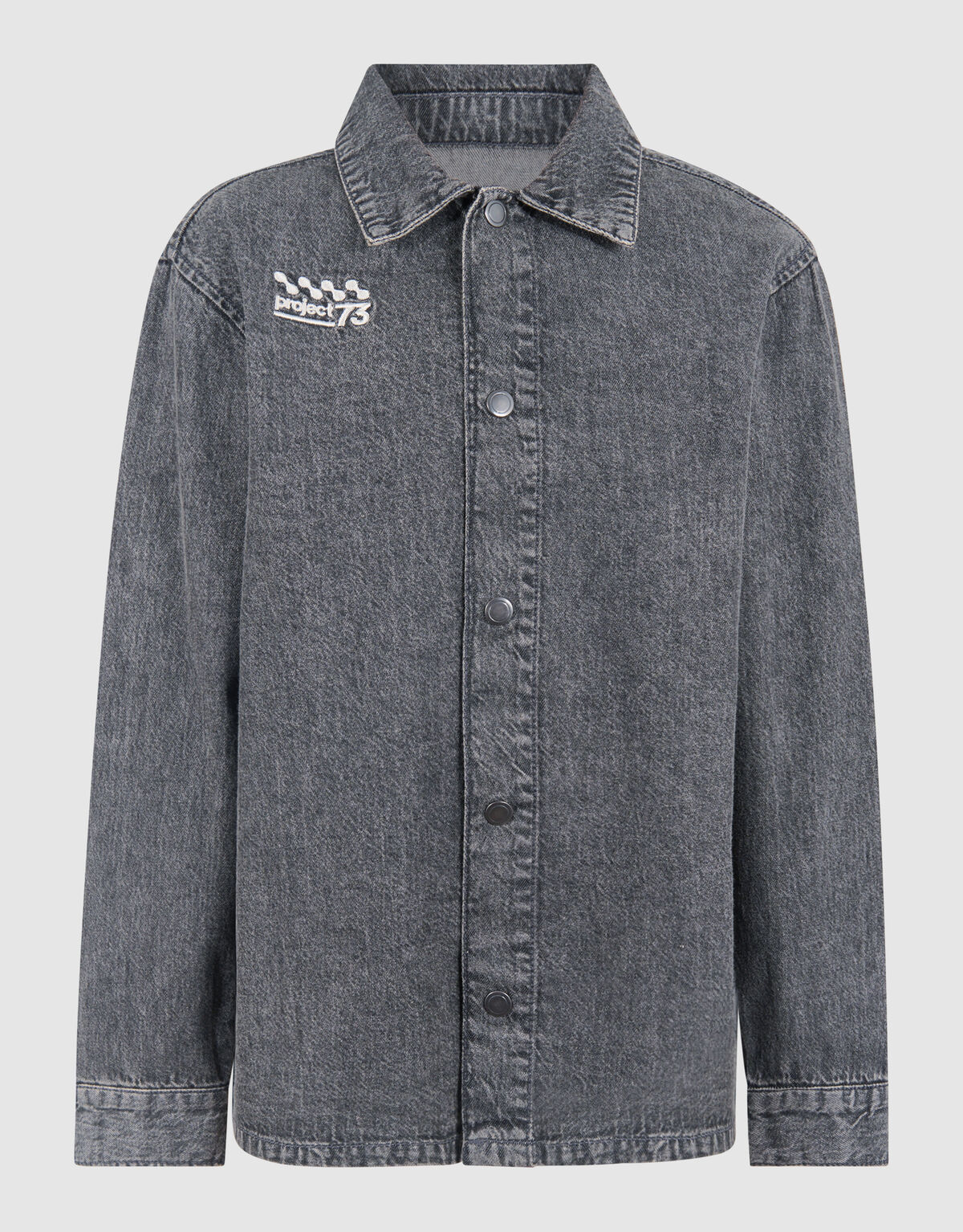Denim Washed Overshirt Dunkelgrau SHOEBY BOYS