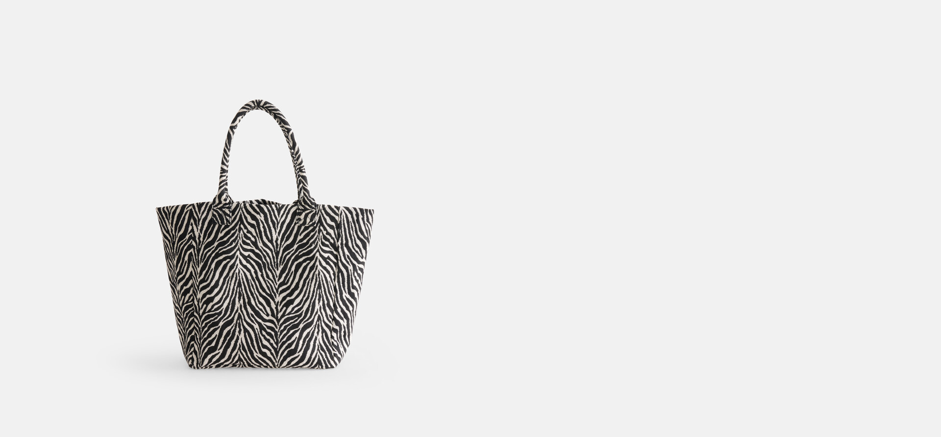 Zebra-Jacquard-Tasche Schwarz/Weiß SHOEBY ACCESSOIRES