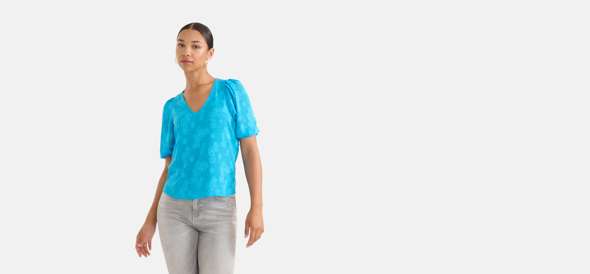 Chiffon Top Blauw SHOEBY WOMEN