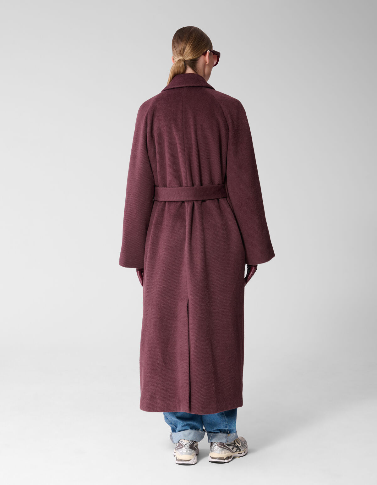 Lange Wollmantel Dunkelrot By Mieke SHOEBY WOMEN