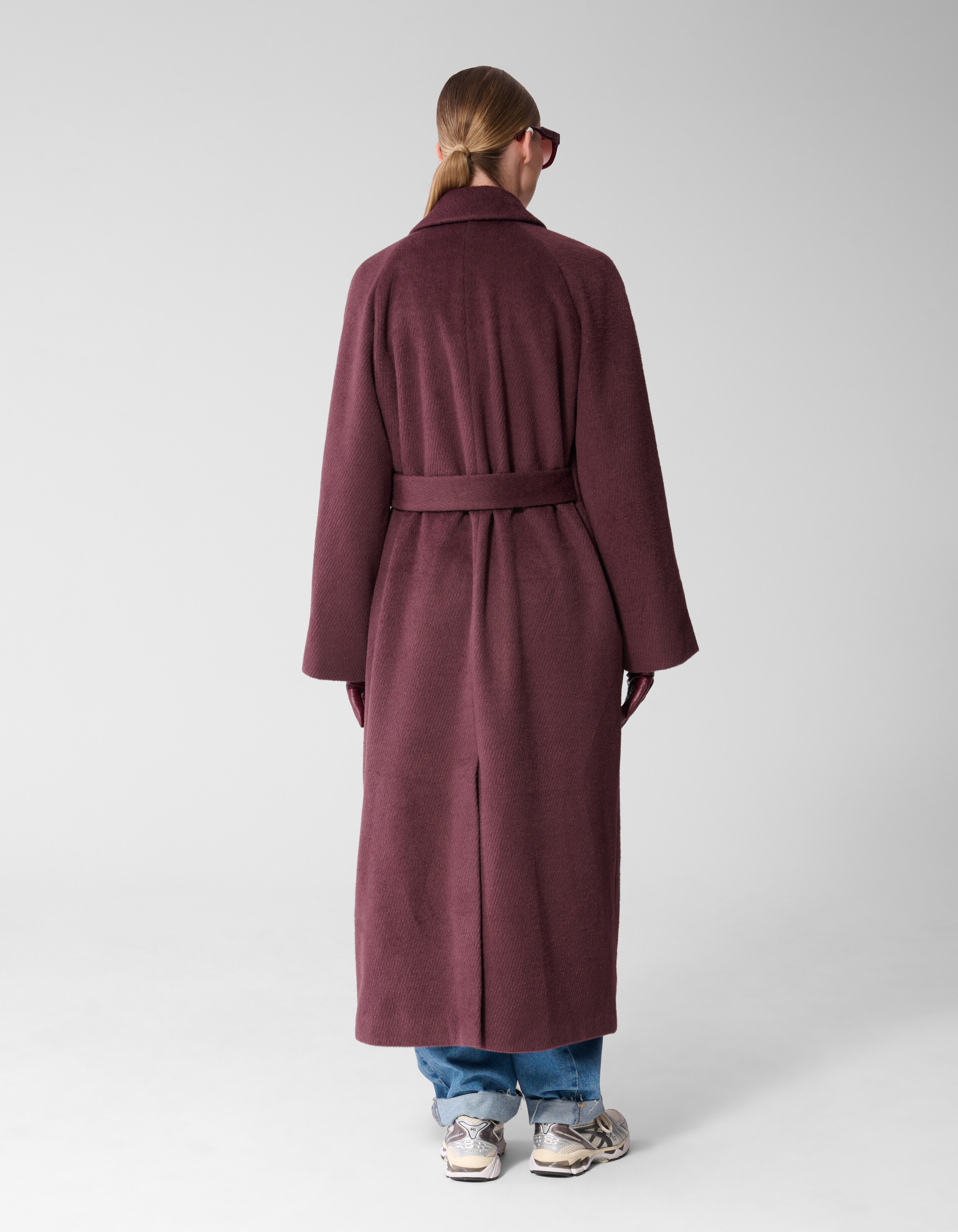 Lange Wollmantel Dunkelrot By Mieke SHOEBY WOMEN