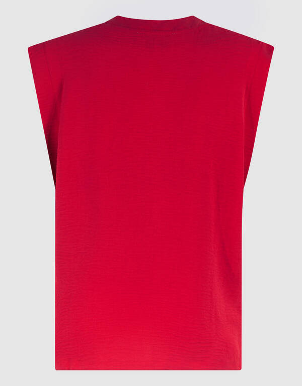 V-Ausschnitt Top Rot SHOEBY WOMEN