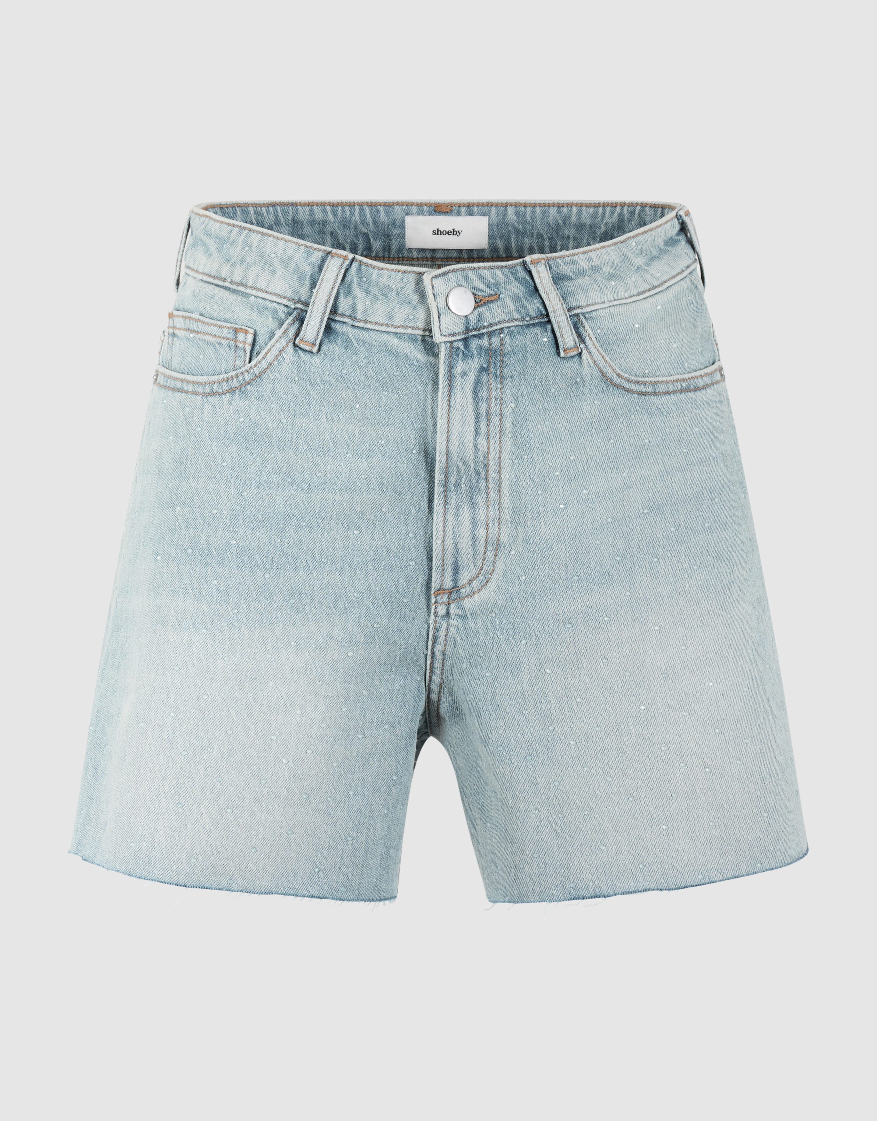 Strass Denim Shorts Hellblau SHOEBY WOMEN