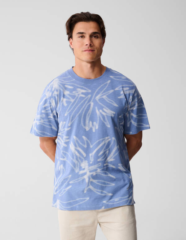 Bedrucktes T-shirt Hellblau SHOEBY MEN