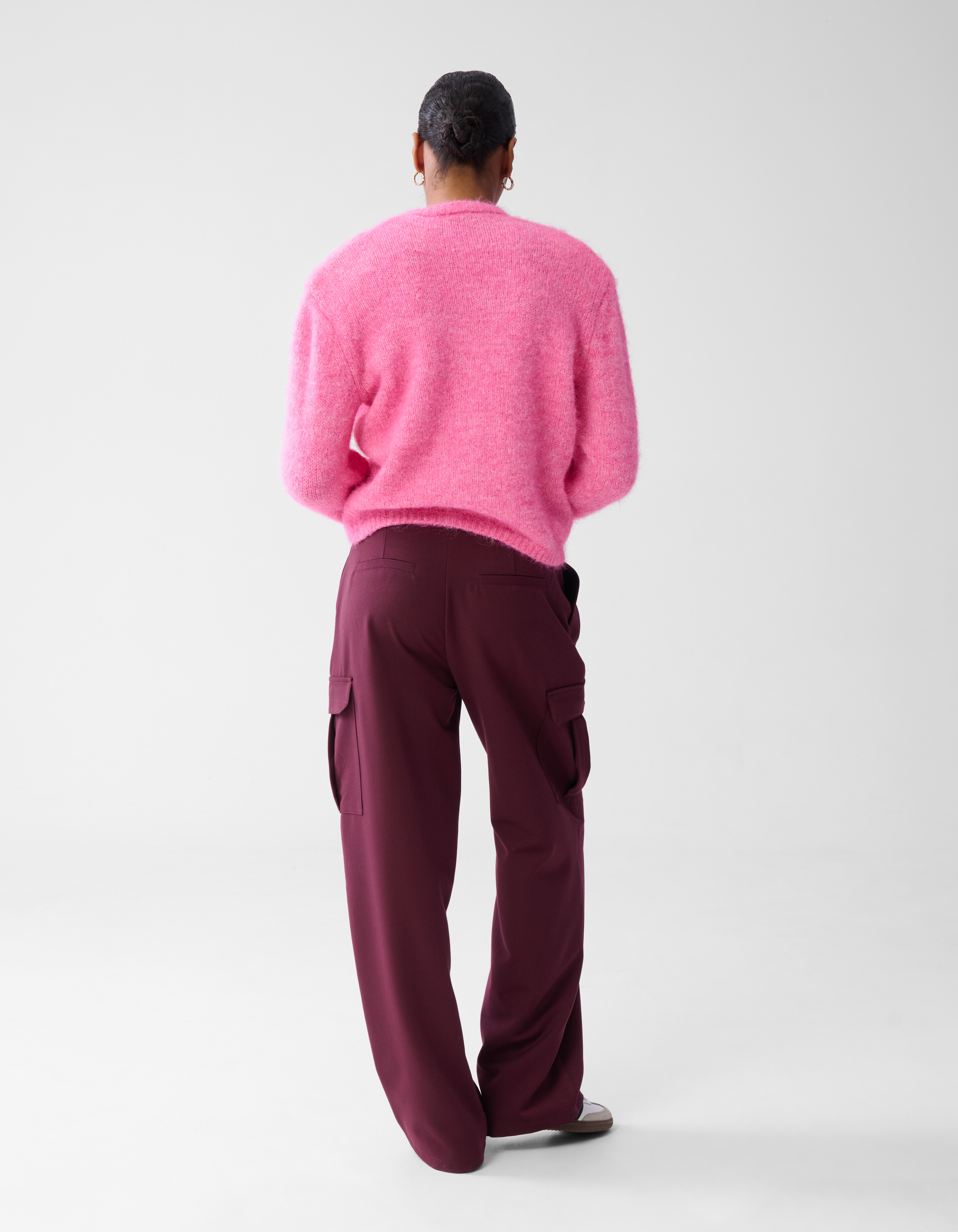 Cargohose mit weitem Bein Bordeaux SHOEBY WOMEN