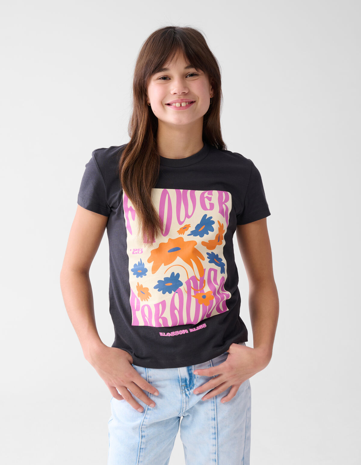 Artwork T-shirt Dunkelgrau SHOEBY GIRLS