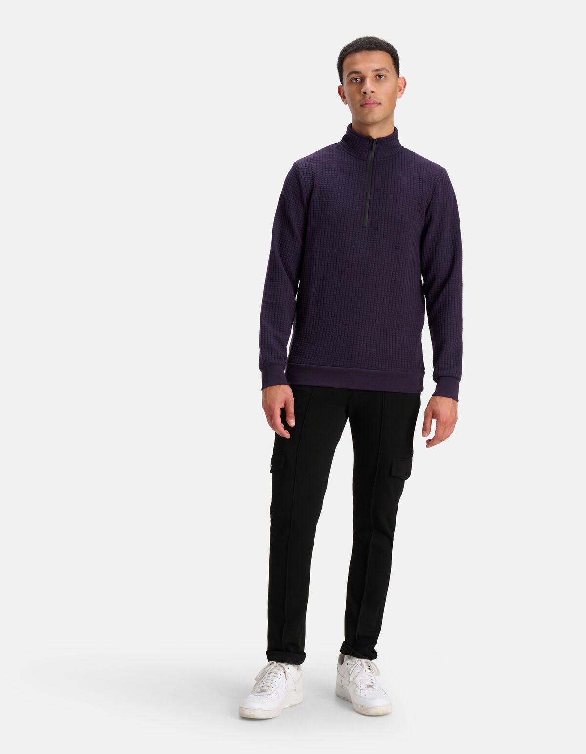 Gesteppte Pullover Violett SHOEBY MEN