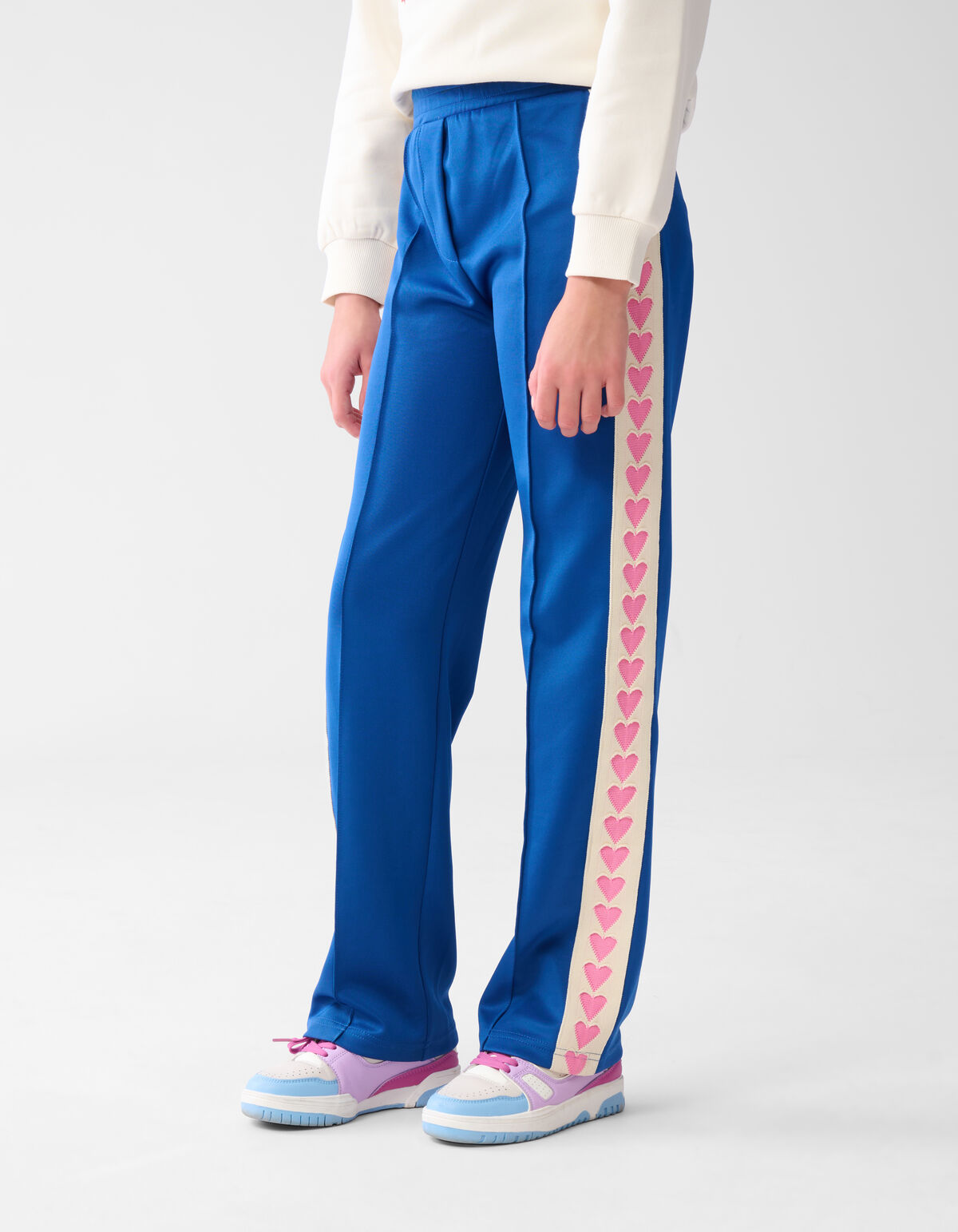 Sportliche Tape-Hose mit weitem Bein Dunkelblau SHOEBY GIRLS