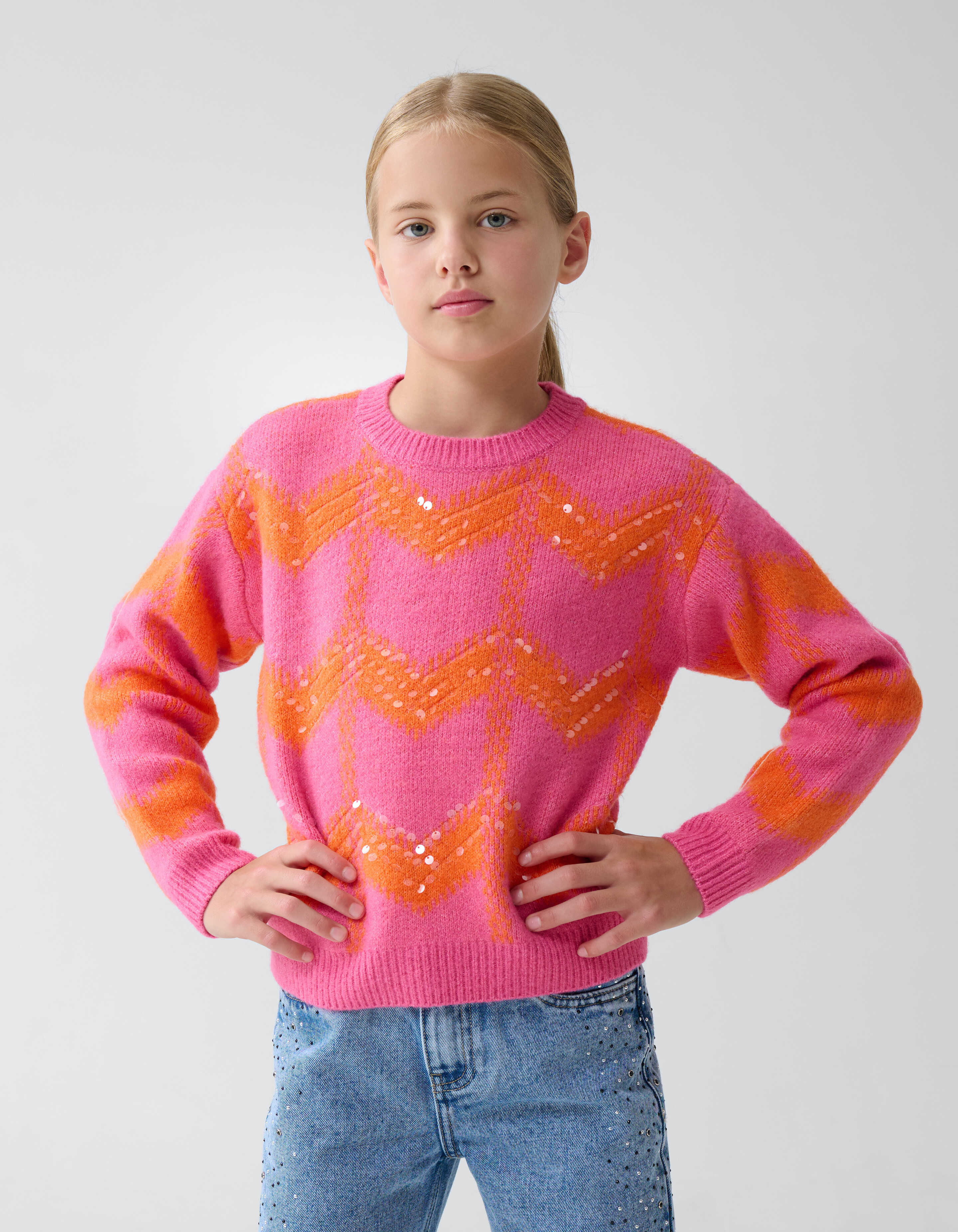 Paillettenpullover Rosa SHOEBY GIRLS