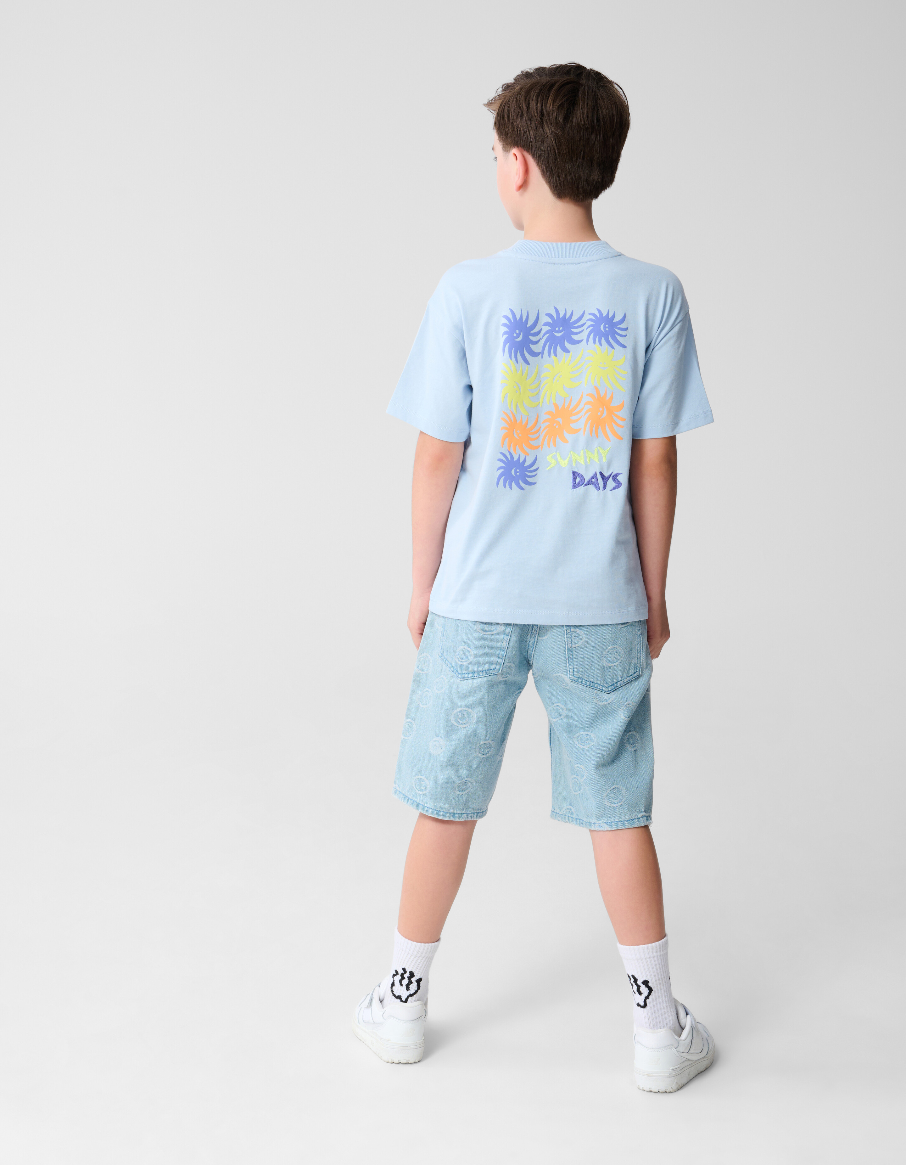 Sunny Days Artwork T-shirt Hellblau SHOEBY BOYS