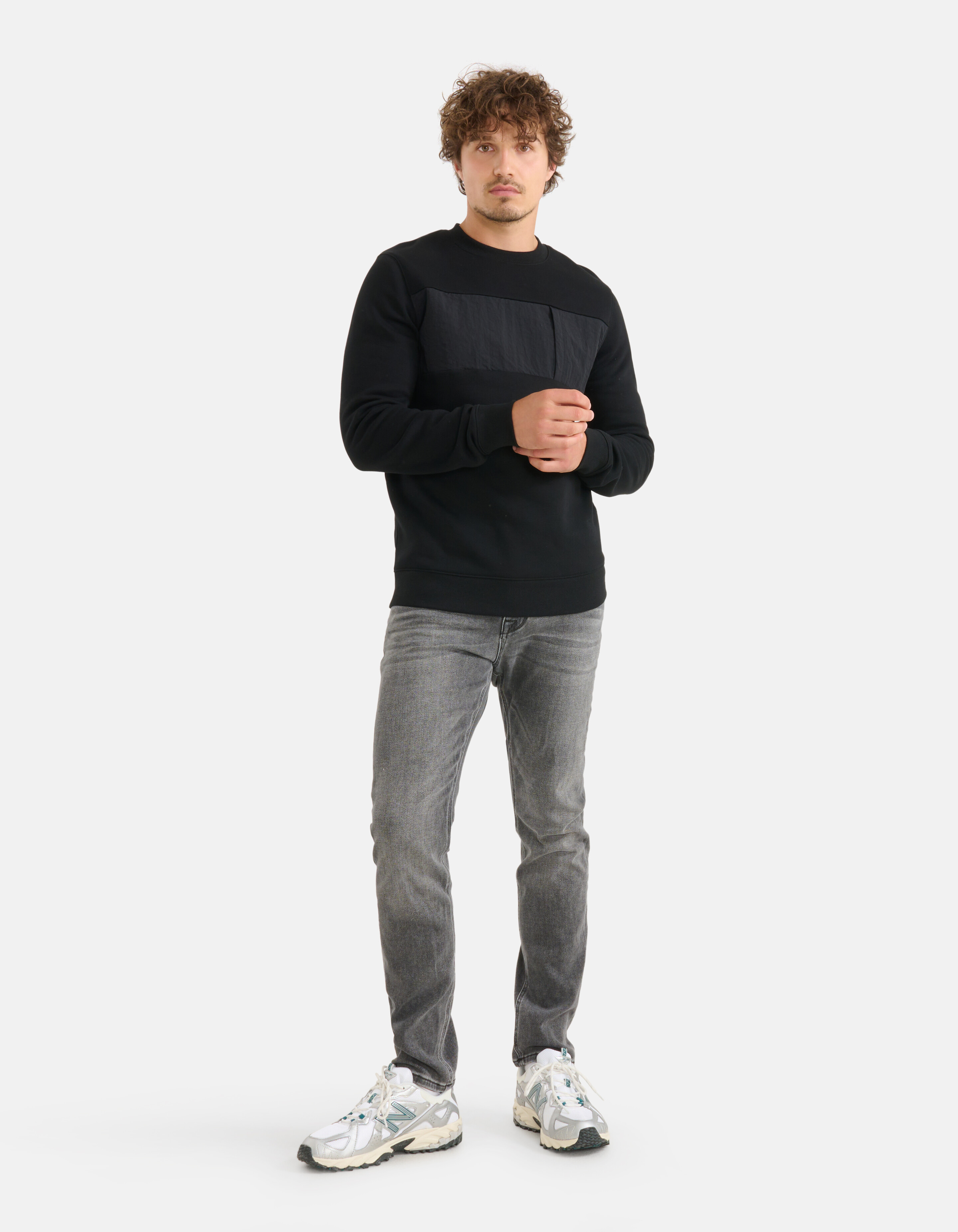 Gesteppter Pullover Schwarz SHOEBY MEN