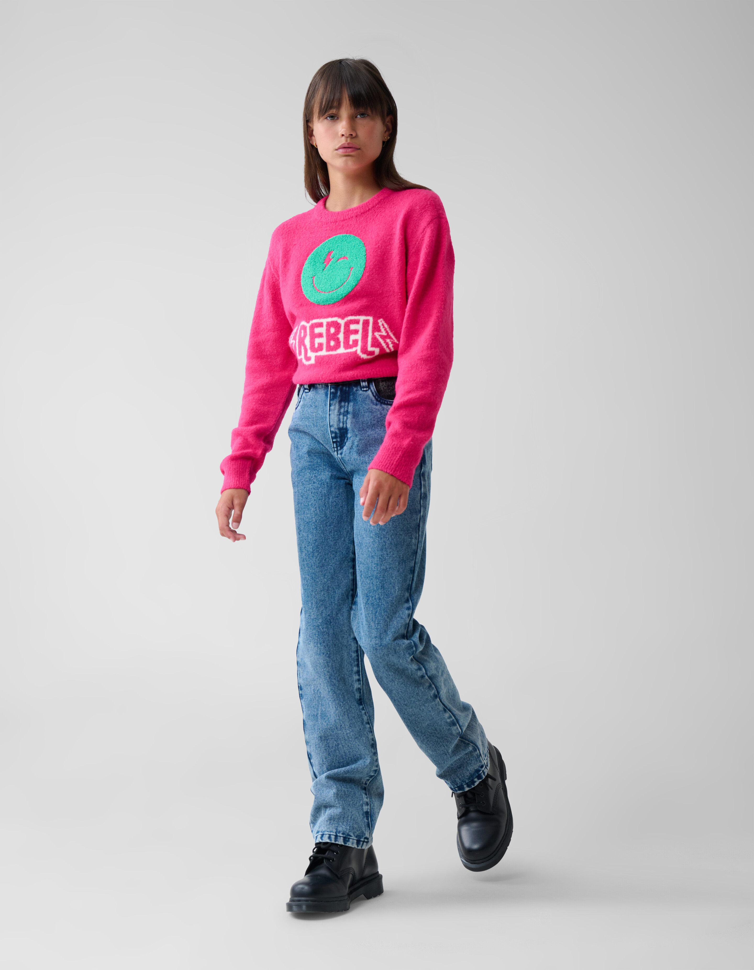 Gemischte Straight Fit Jeans Mediumstone SHOEBY GIRLS