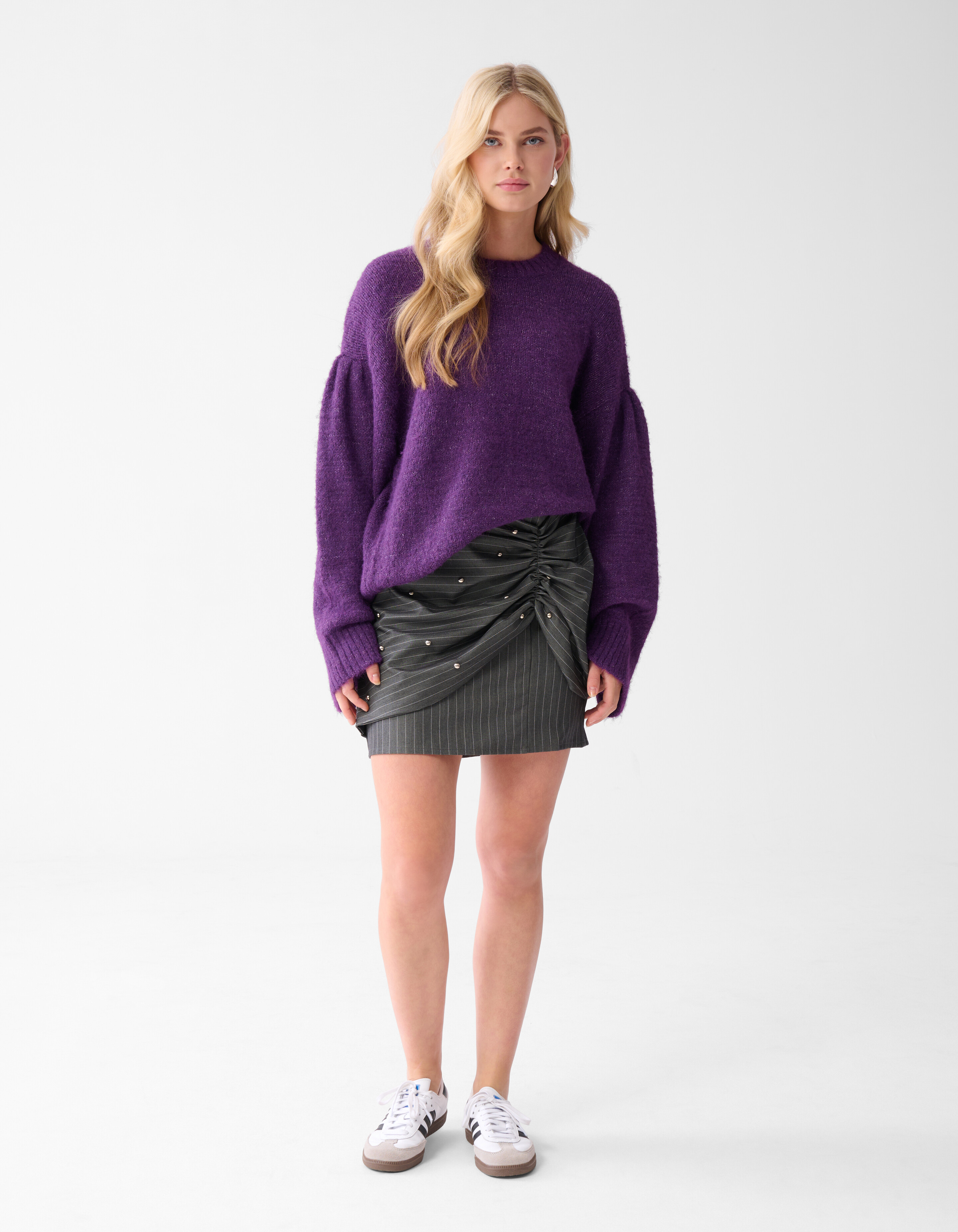 Pullover mit geraden Ärmeln Dunkelviolett SHOEBY WOMEN