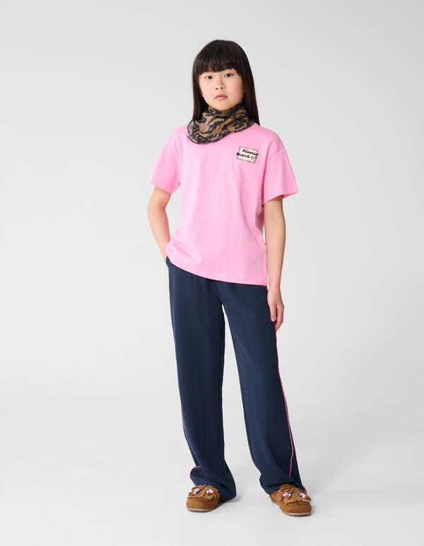 Flamin Heart Artwork T-Shirt Rosa SHOEBY GIRLS