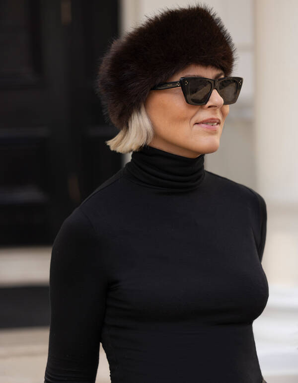 Fake-Fur-Haarband Dunkelbraun By Lonneke SHOEBY ACCESSOIRES