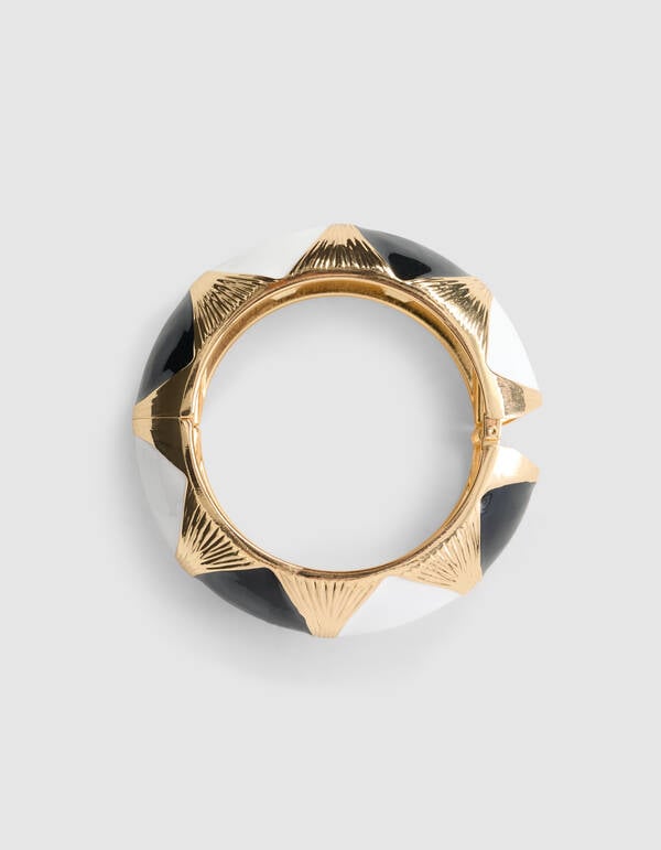 Armreif Armband Schwarz/Wei&szlig; SHOEBY ACCESSOIRES