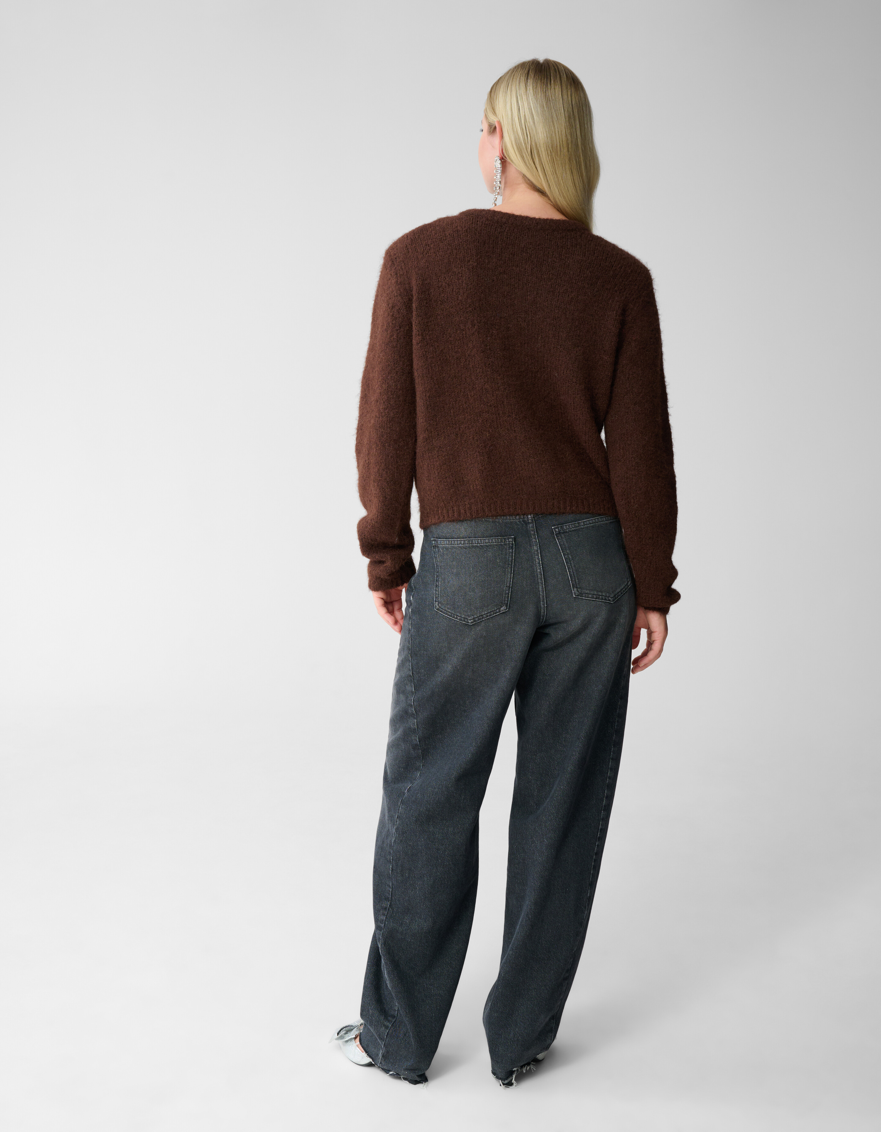 Zweibrüstige Strickweste Braun SHOEBY WOMEN