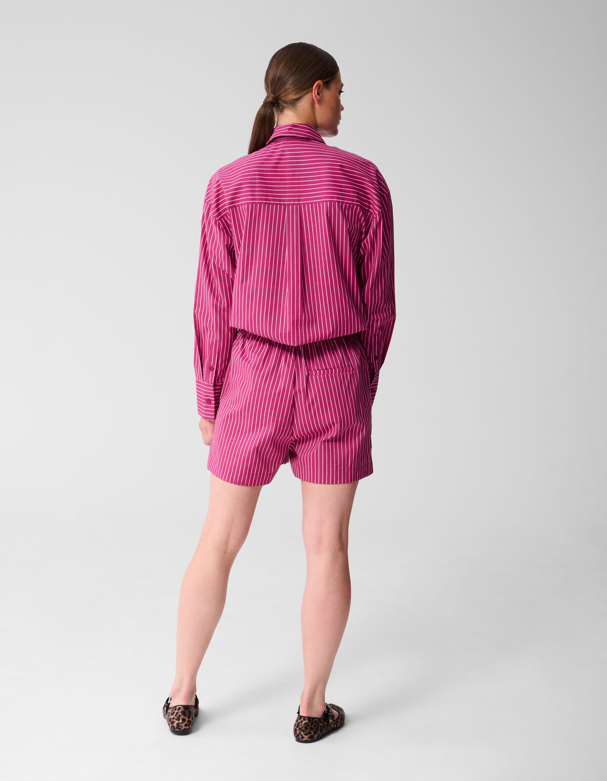 Nadelstreifenshort Dunkelrosa SHOEBY WOMEN