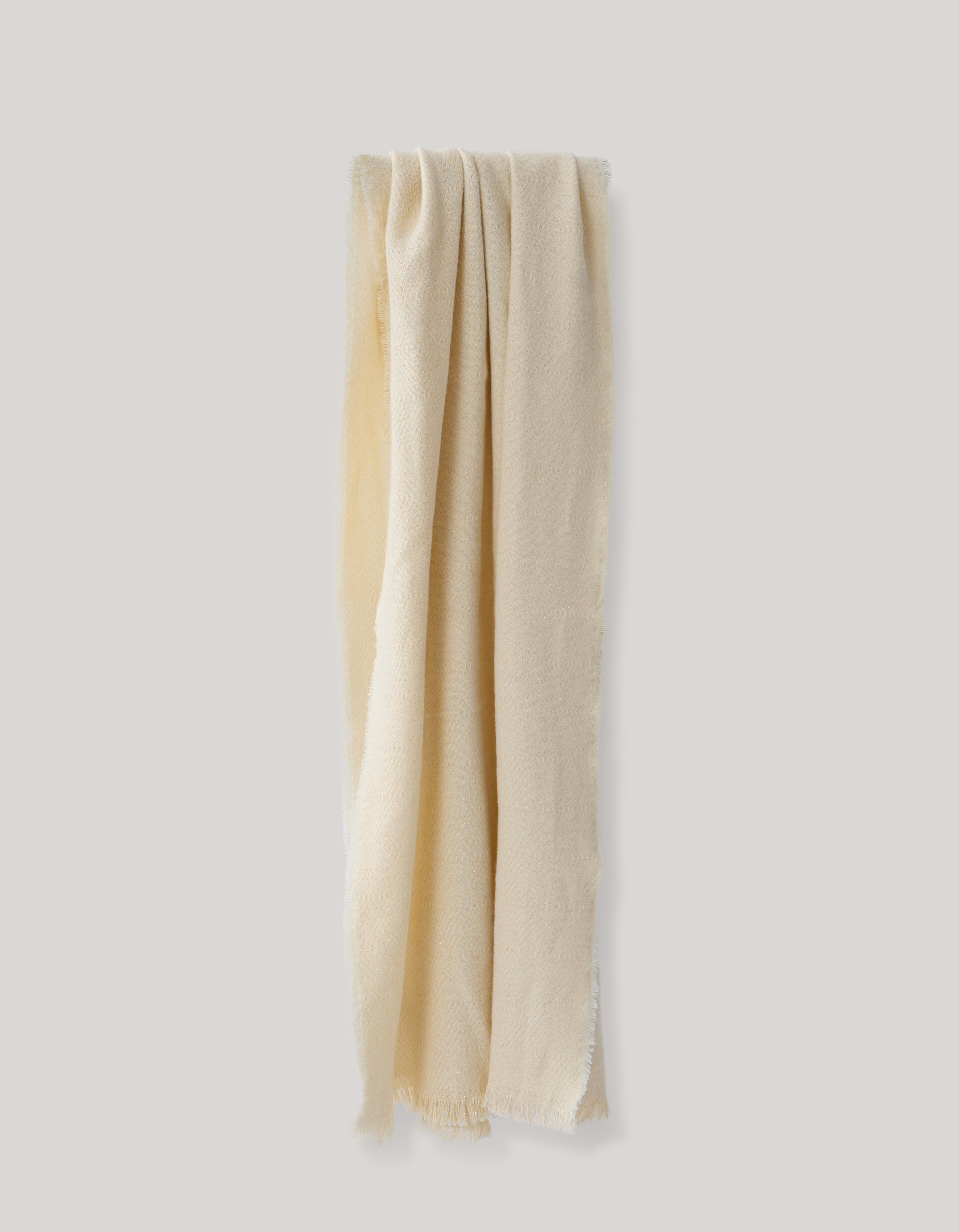 Zickzack-Lurex-Schal Beige SHOEBY ACCESSOIRES