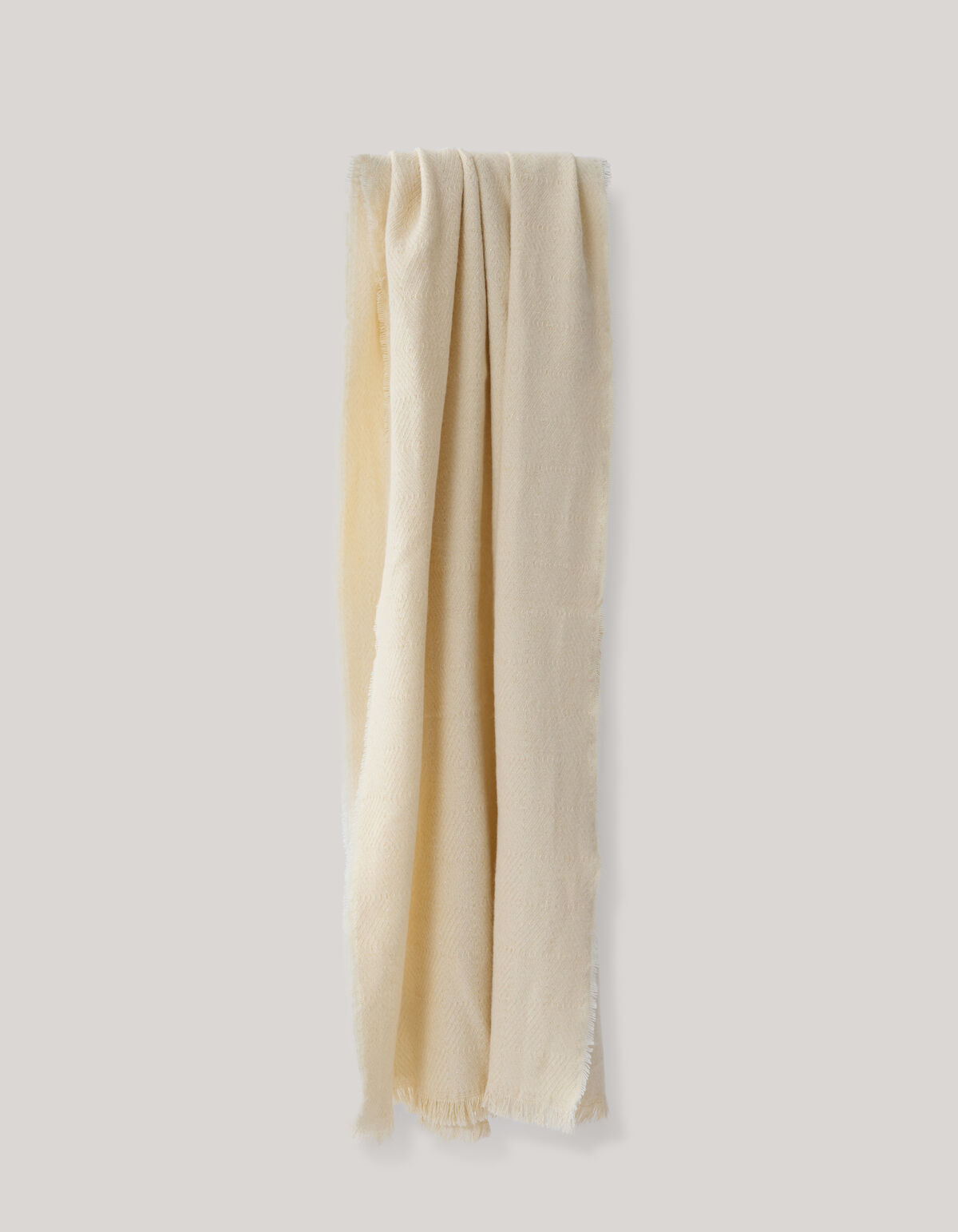 Zickzack-Lurex-Schal Beige SHOEBY ACCESSOIRES