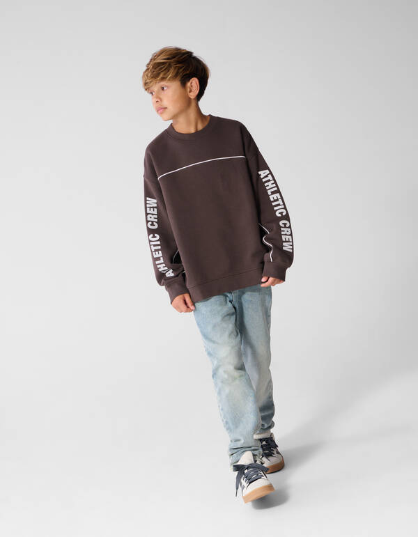 Sweatshirt mit Aufdruck braun SHOEBY BOYS
