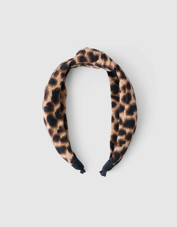 Leoparden-Stirnband Braun SHOEBY ACCESSOIRES