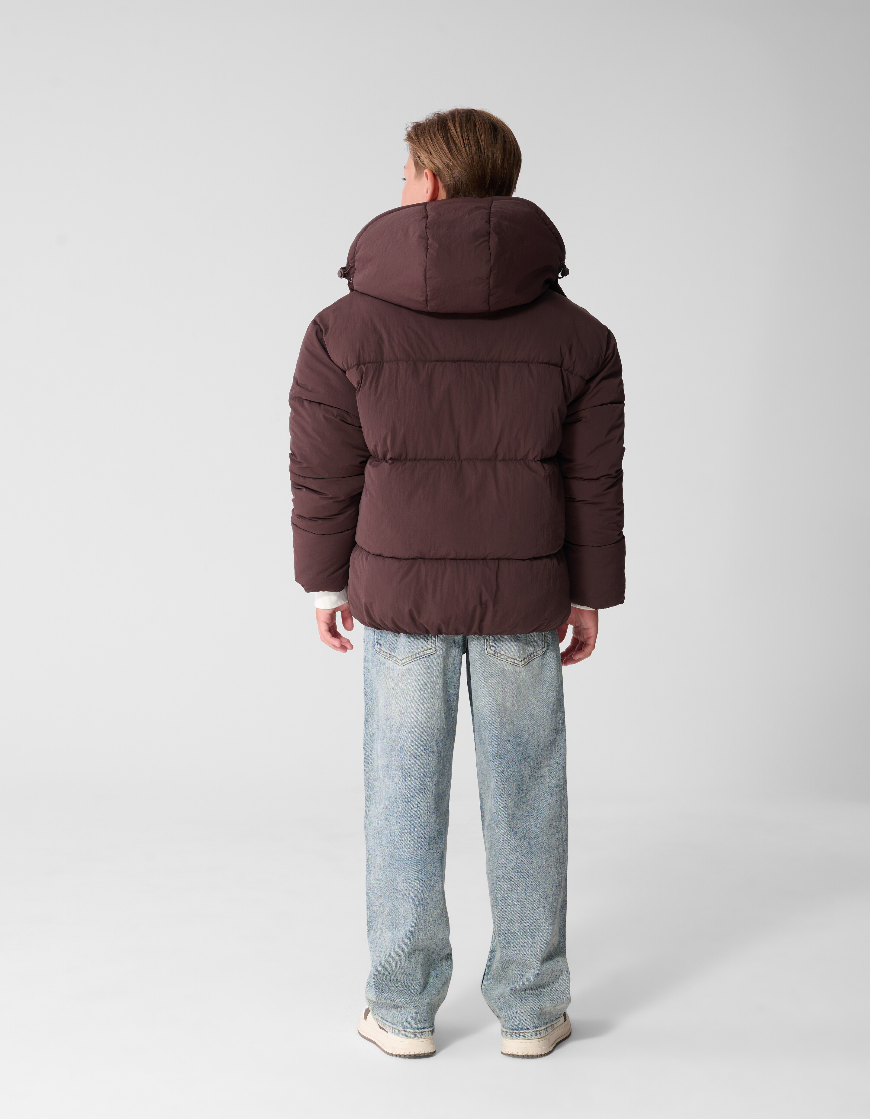 Moderne Steppjacke Dunkelbraun SHOEBY BOYS