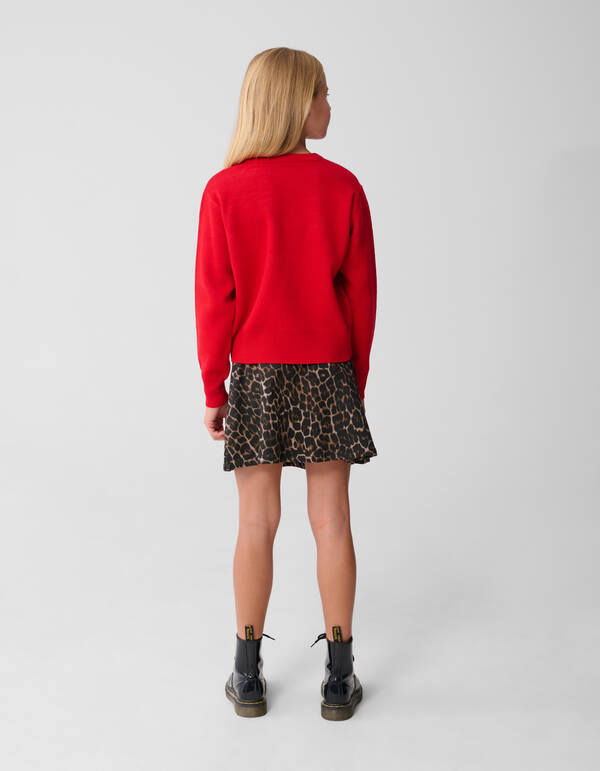 Strik Amore Knit Trui Rood SHOEBY GIRLS