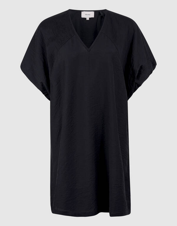 V-Ausschnitt Mini Kleid Schwarz SHOEBY WOMEN