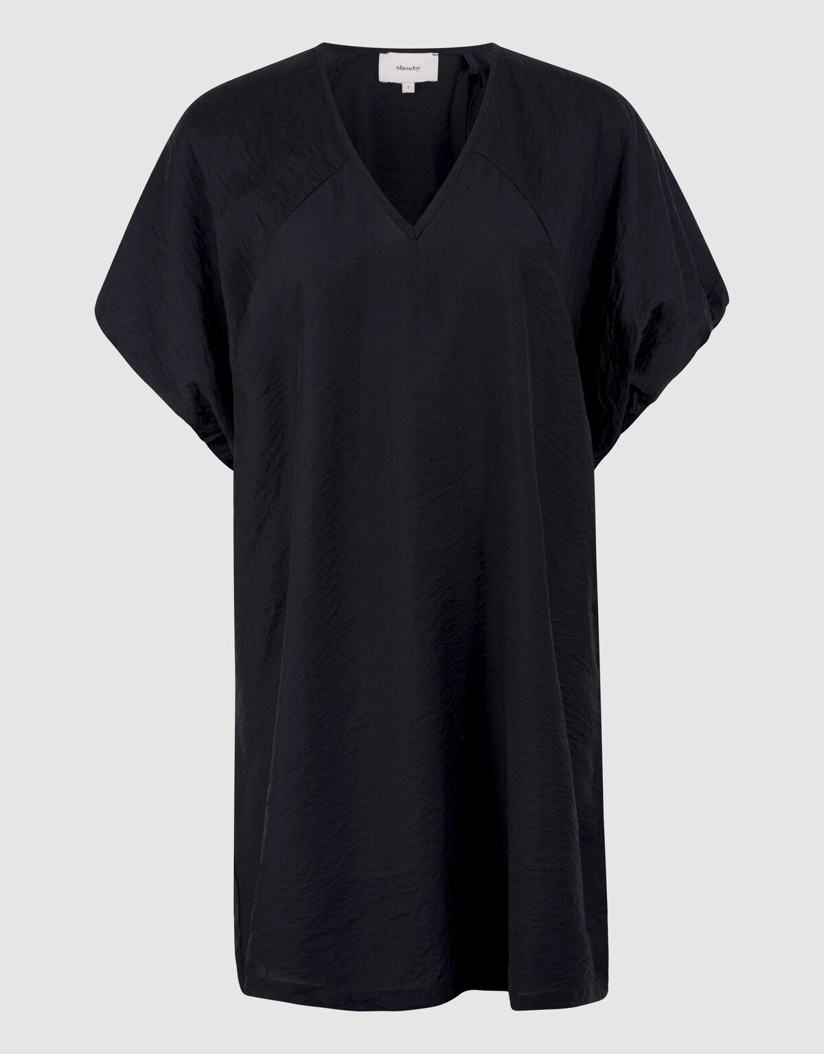 V-Ausschnitt Mini Kleid Schwarz SHOEBY WOMEN