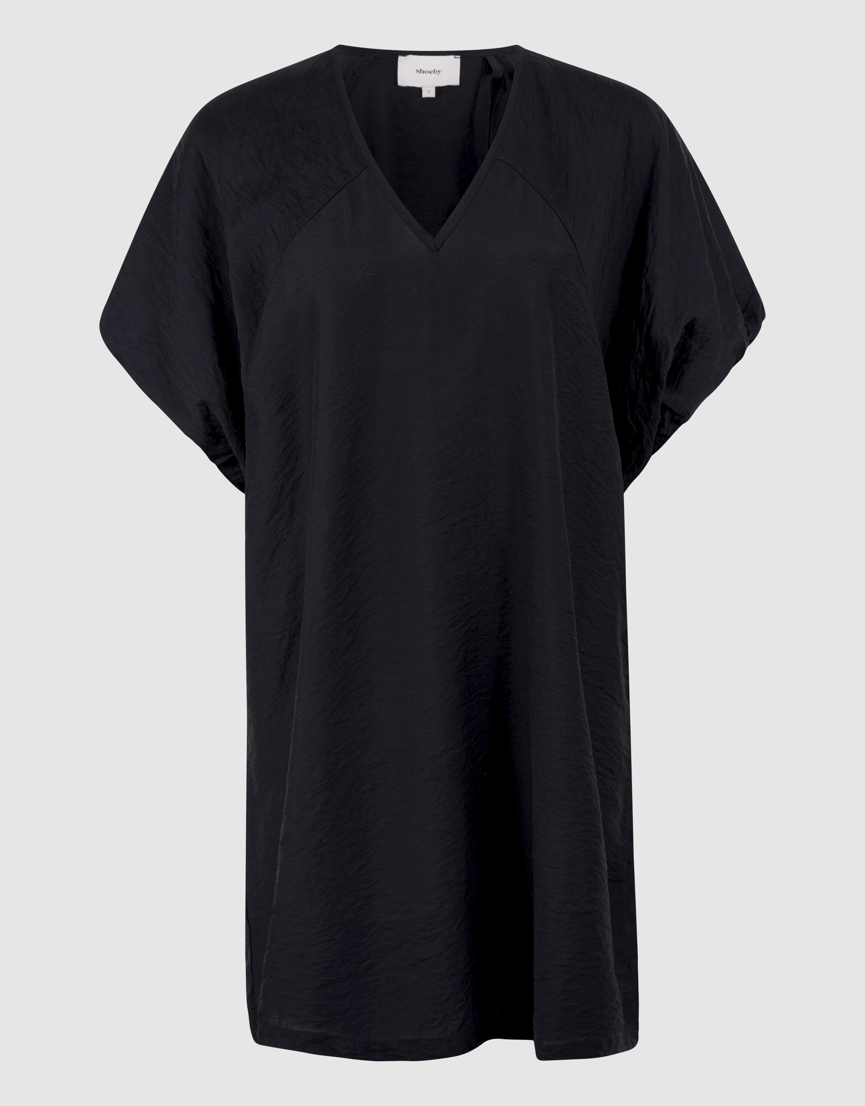 V-Ausschnitt Mini Kleid Schwarz SHOEBY WOMEN