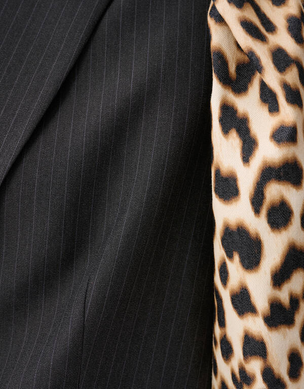 Leopard Ärmel Blazer Schwarz SHOEBY WOMEN