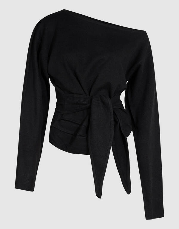 Scarf Strickpullover Schwarz SHOEBY WOMEN