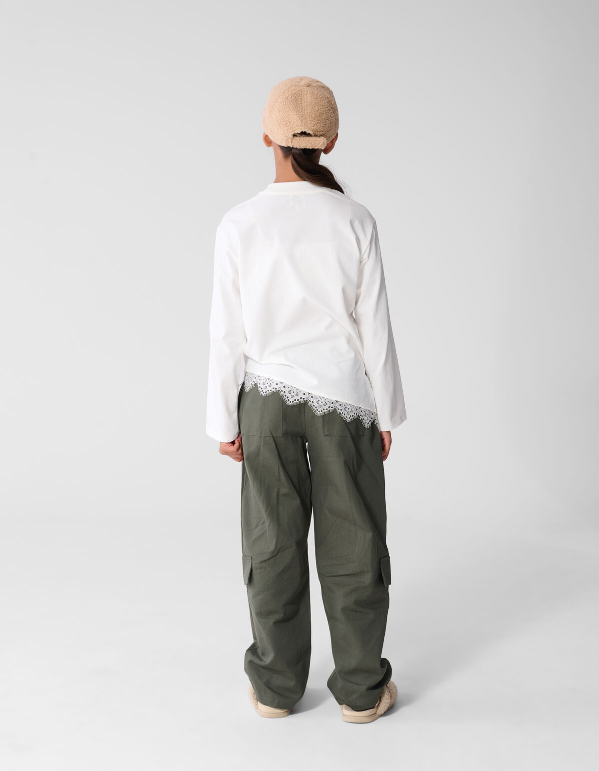 Cargo Barrel Fit Hose Dunkelgr&uuml;n SHOEBY GIRLS