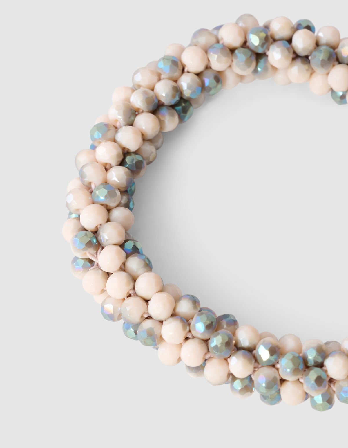 Beaded Hair Elastic Light Grey SHOEBY ACCESSOIRES