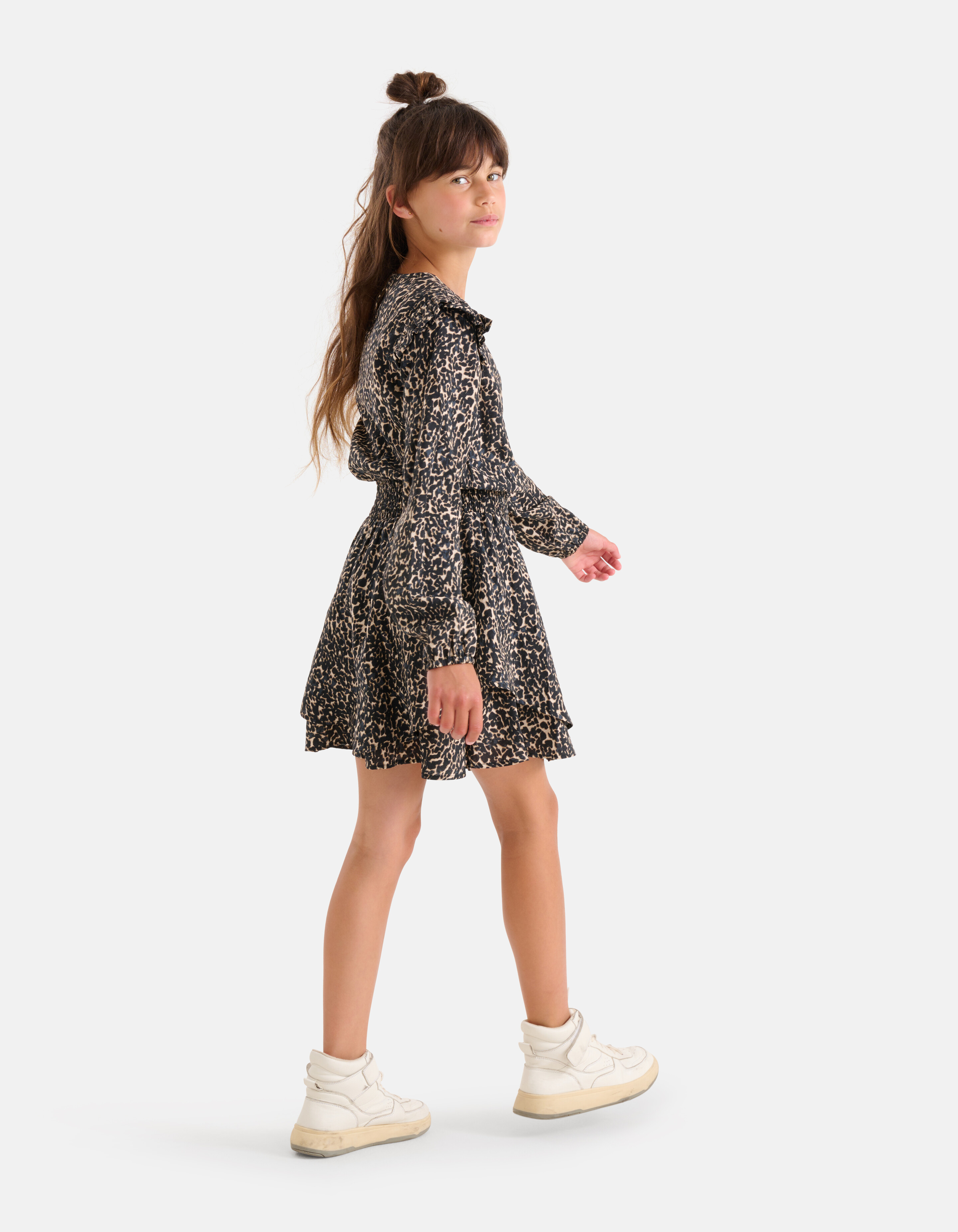 Abstraktes Printkleid Braun SHOEBY GIRLS