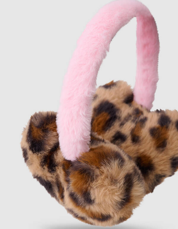 Leopardenherz-Ohrenwärmer Braun SHOEBY ACCESSOIRES
