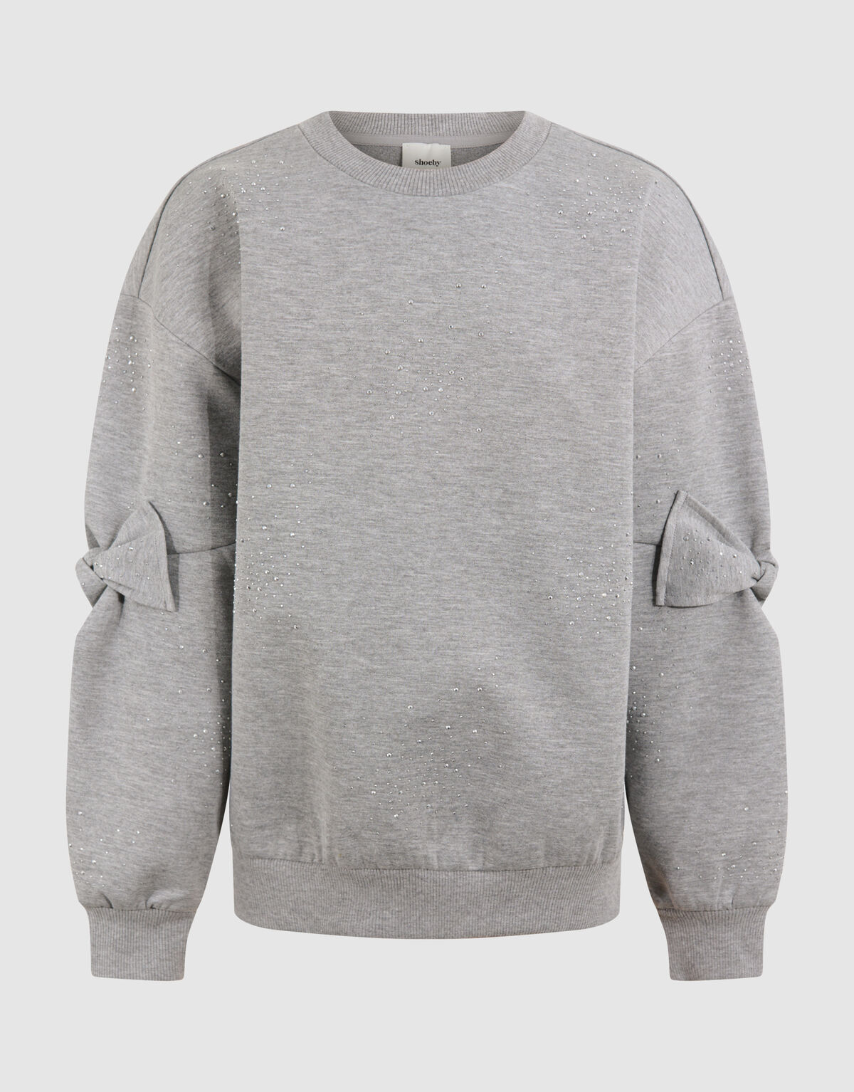 &Uuml;bergro&szlig;er Strickpullover Grau SHOEBY GIRLS