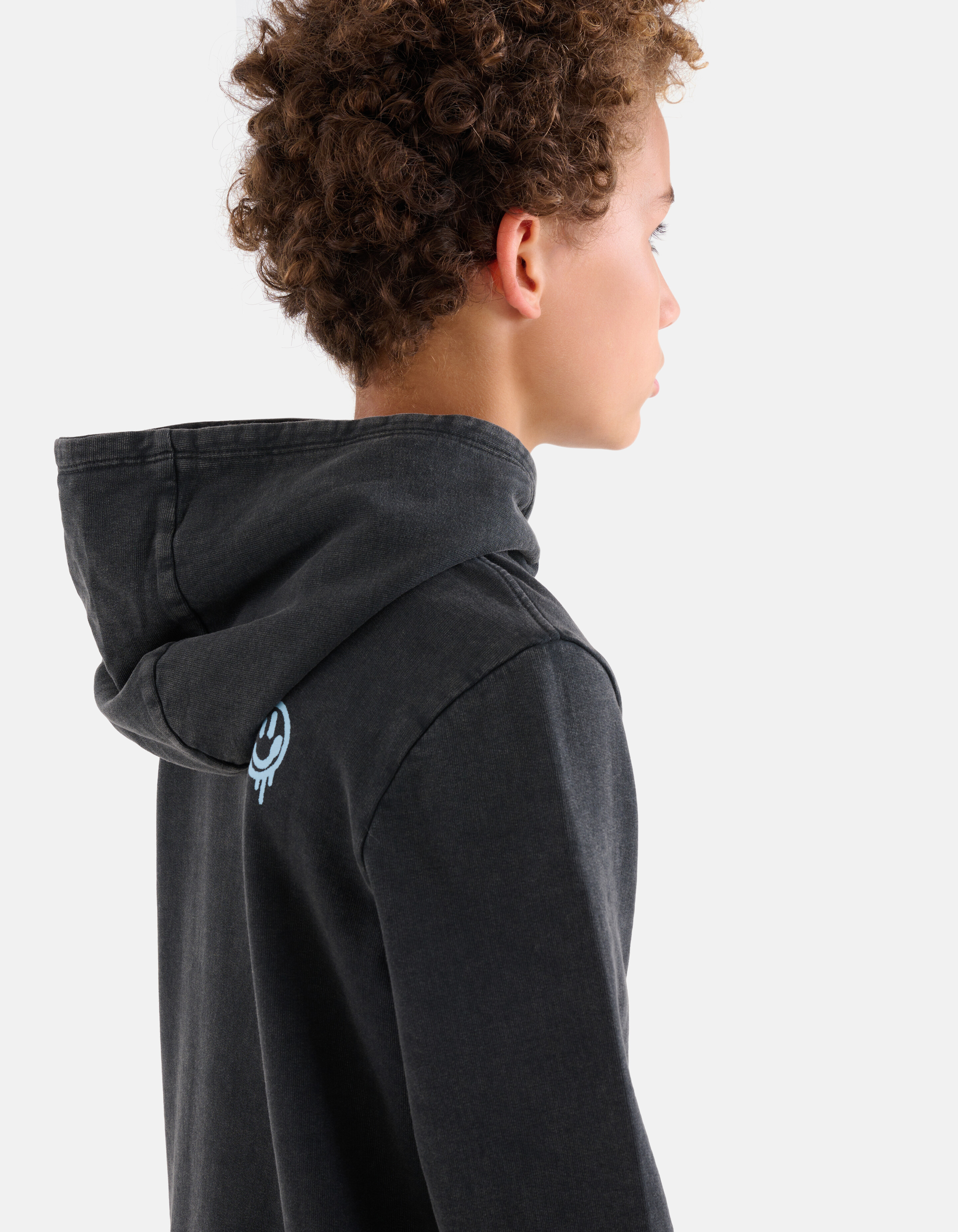 Washed Hoodie Dunkelgrau SHOEBY BOYS