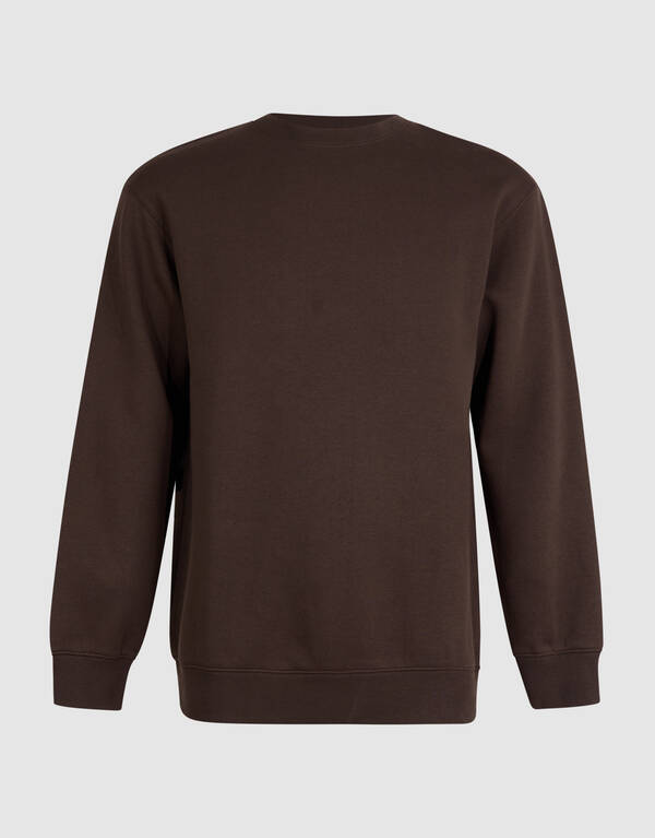 Pullover mit Rundhalsausschnitt dunkelbraun SHOEBY MEN