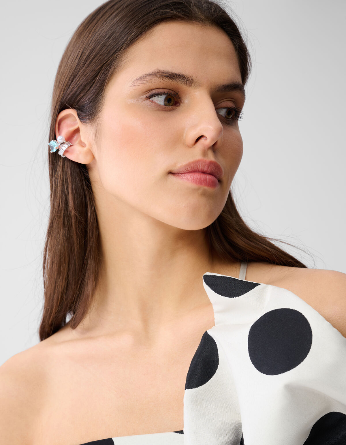 Strass-Ohrstecker-Set Silber SHOEBY ACCESSOIRES