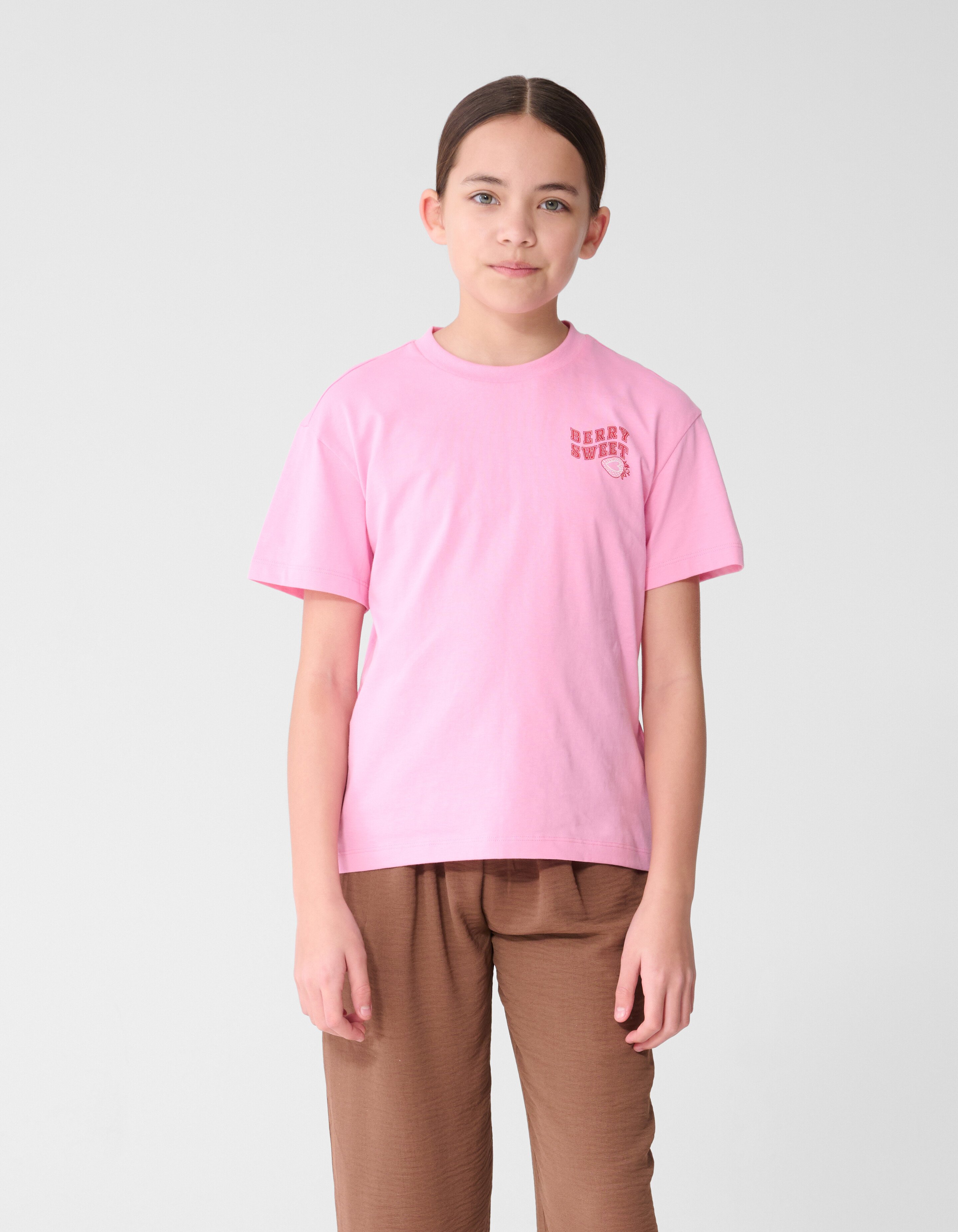 Erdbeer-Kunst T-Shirt Rosa SHOEBY GIRLS