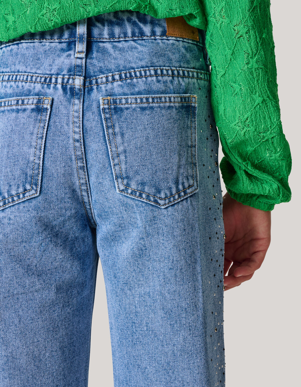 Studs Straight Fit Jeans Blau SHOEBY GIRLS